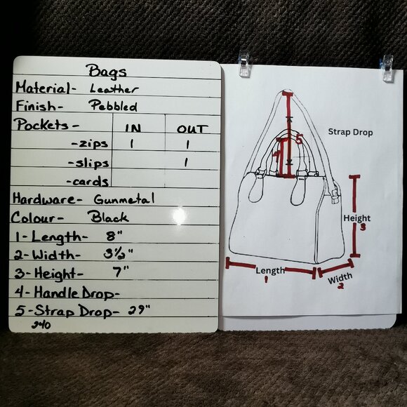 Black/Gunmetal PS1 Crossbody #240 - Picture 12 of 16